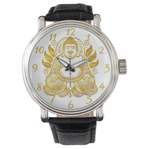 Peaceful Golden Buddha  Watch