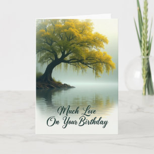 Peaceful Golden Tree Card