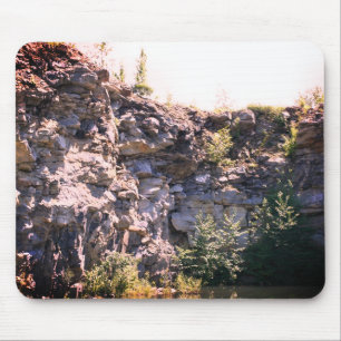 Peaceful Granite Rock Quarry Nature Mouse Mat