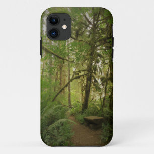 Peaceful Green Forest Trail Washington iPhone 11 Case