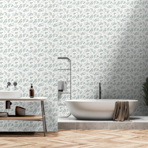 Peaceful Greenery Eucalyptus peel and stick Wallpaper