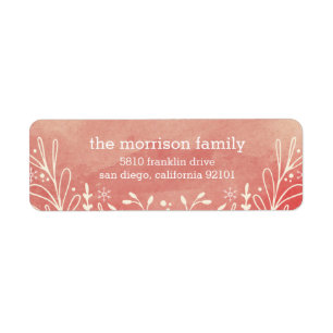 Peaceful Greeting Holiday Return Address Labels