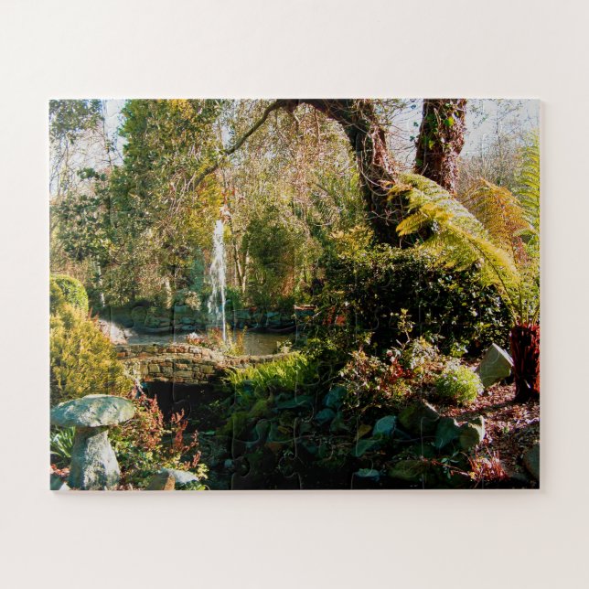Peaceful Guernsey garden Jigsaw Puzzle (Horizontal)