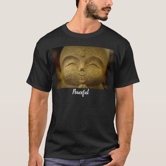 Peaceful Happy Smiling Buddha Men's T-Shirt (Front)