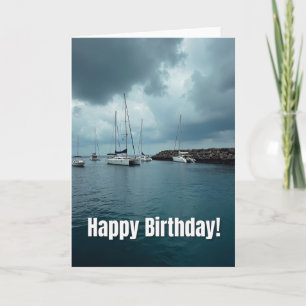 Peaceful Harbour Boat Card