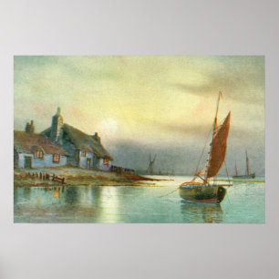 Peaceful harbour poster