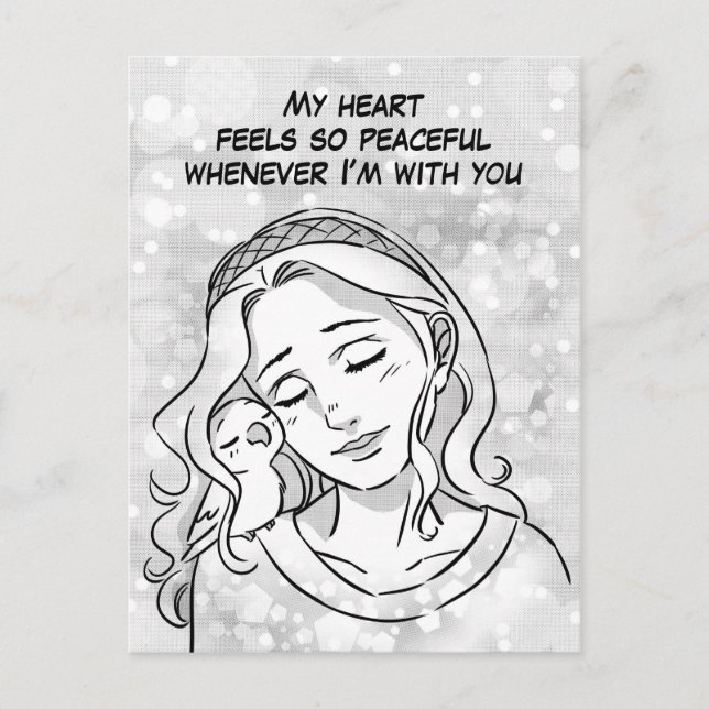 Peaceful heart postcard (Front)