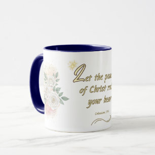 Peaceful Hearts Mug Colossians 3:15