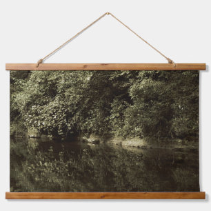 Peaceful Hillside Reflection Photography Hanging Tapestry