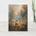 Peaceful Horses Landscape Painting Equine Sympathy