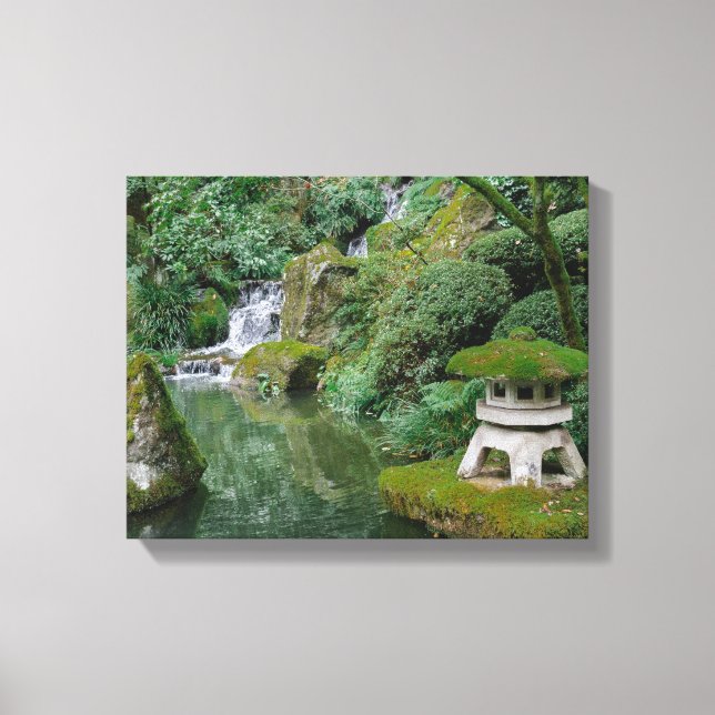 Peaceful Japanese Gardens Canvas Print (Front)