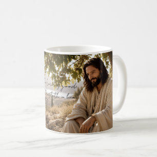 Peaceful Jesus Under the Fig Tree Christian Mug