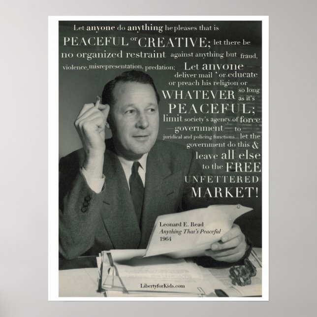 "Peaceful," L. E. Read Poster (Front)