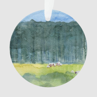 Peaceful Landscape Christmas Ornament