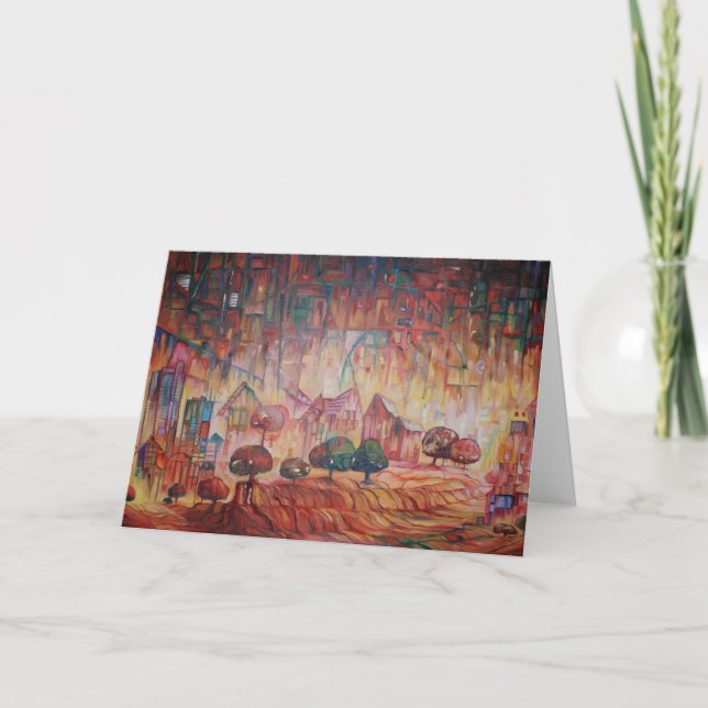 Peaceful Landscape Greeting Card (Front)
