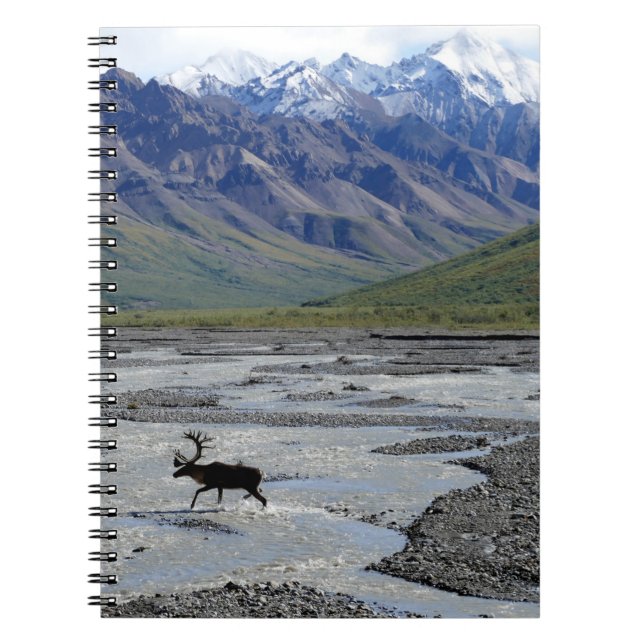 PEACEFUL LANDSCAPE WITH REINDEER NOTEBOOK (Front)