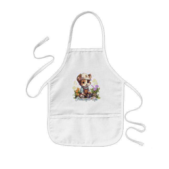 Peaceful life kids apron (Front)