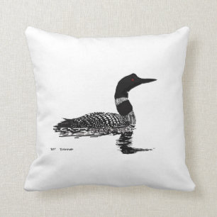 Peaceful loon cushion
