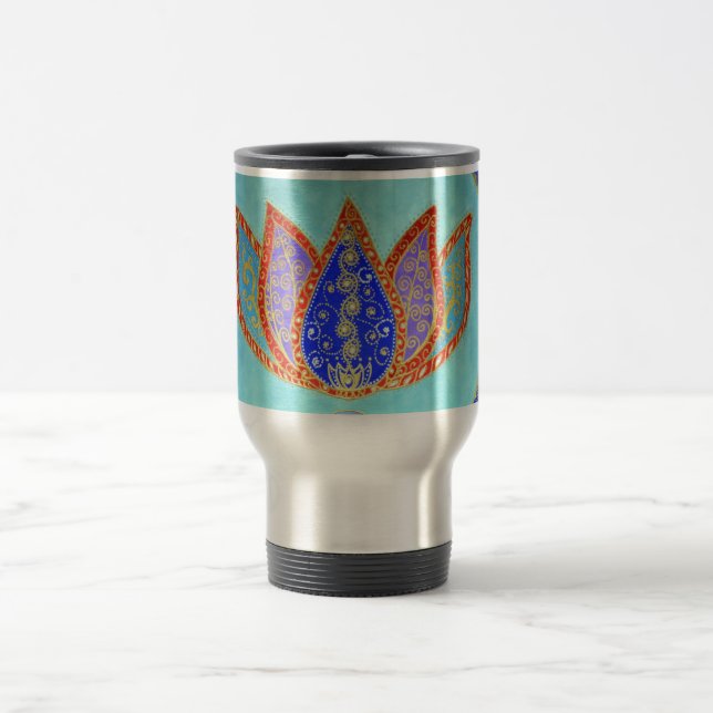 Peaceful Lotus Travel/Commuter Mug (Center)