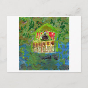 Peaceful mediation pavilion postcard