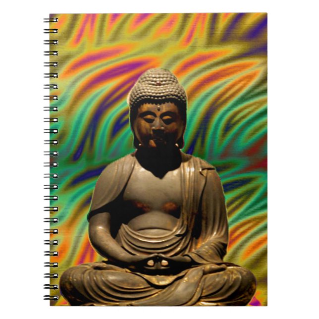 Peaceful Meditating Buddha Prints Notebook (Front)