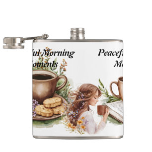 Peaceful Morning Moments Hip Flask