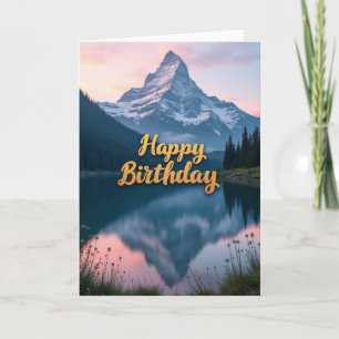 Peaceful Mountain Lake Card