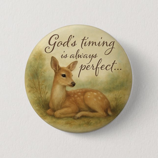 Peaceful Nature  Button Design... (Front)