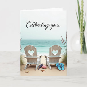 Peaceful Ocean Chairs Birthday Card