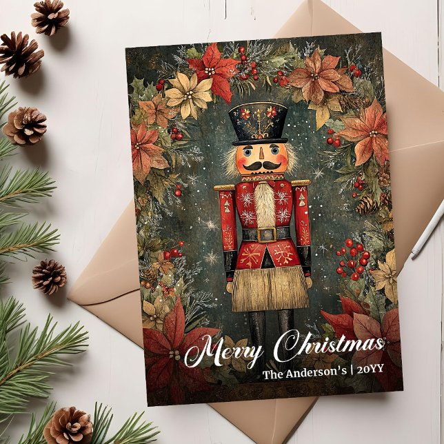 Peaceful old fashioned Christmas nutcracker Holiday Card (Peaceful old fashioned Christmas nutcracker Holiday Card)