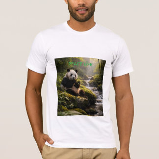 Peaceful Panda in the Wild jigsaw T-Shirt