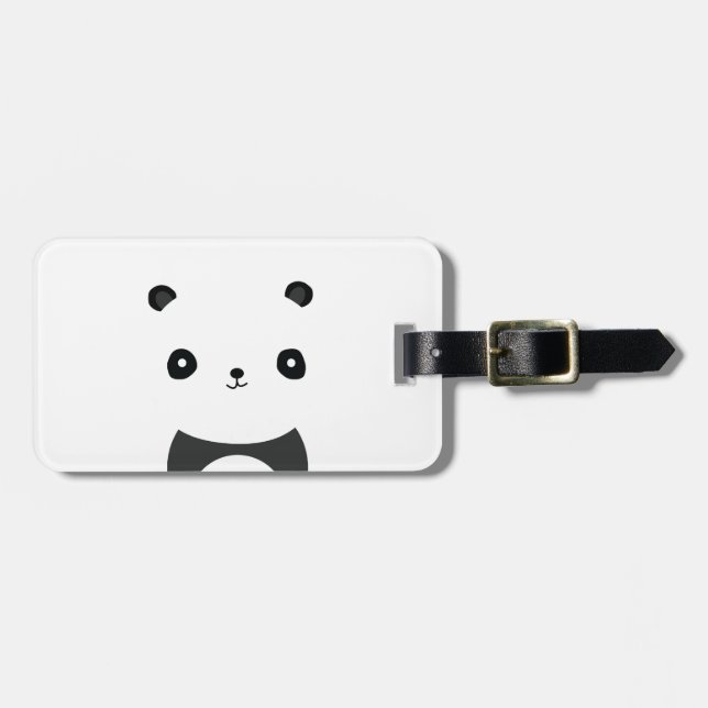 Peaceful Panda Luggage Tag (Front Horizontal)