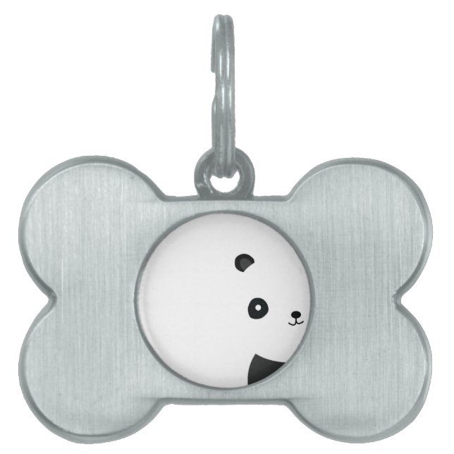 Peaceful Panda Pet ID Tag (Front)