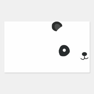 Peaceful Panda Rectangular Sticker