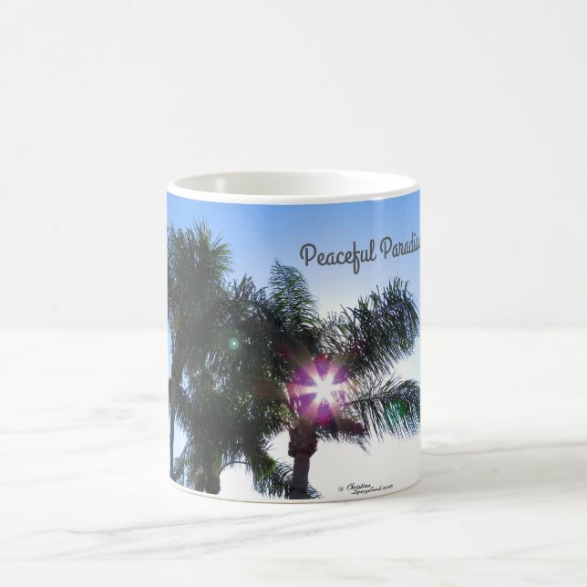 Peaceful Paradise Palm Trees Mug (Center)