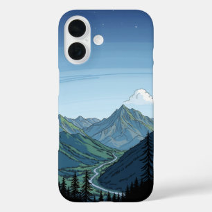 Peaceful Path: A Nature-Inspired Doodle iPhone 16 Case