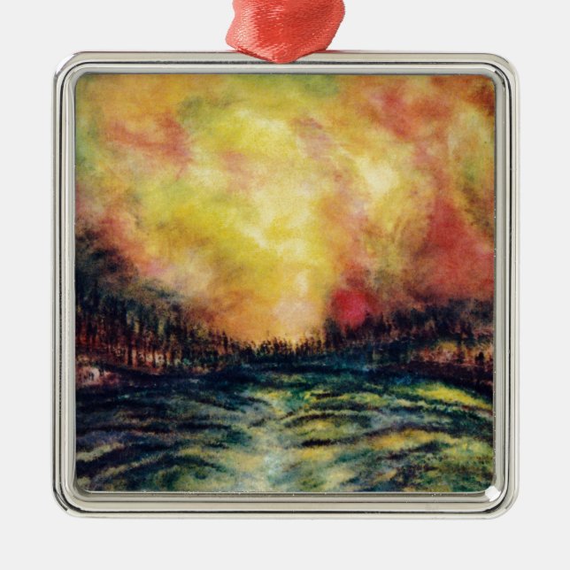 Peaceful Path Metal Tree Decoration (Front)