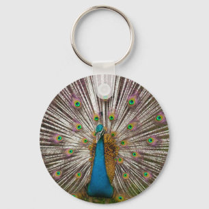 Peaceful Peacock Key Ring