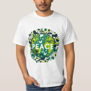 Peaceful Planet - Saving the Environment  T-Shirt