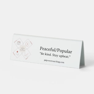 Peaceful/Popular Plastic Desk Plaque