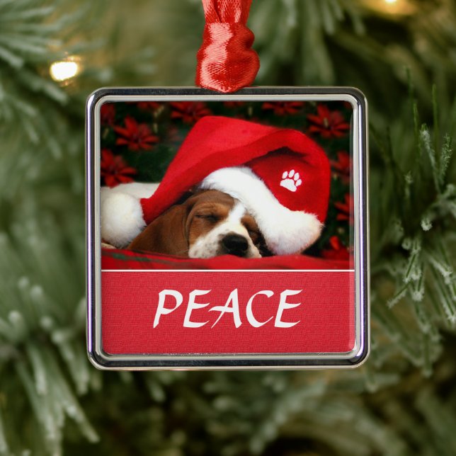 Peaceful Pup Metal Tree Decoration (Tree)