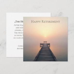 Peaceful Retirement Greeting Design Card