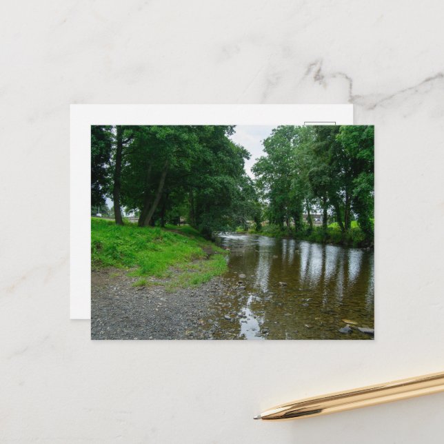 Peaceful River Elwy Shores in St. Asaph Postcard (Front/Back In Situ)