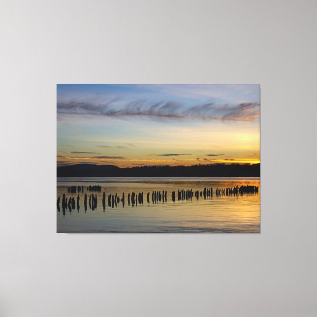Peaceful River Scene Canvas Print (Front)