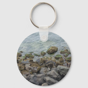 peaceful rocks key ring