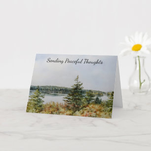 Peaceful Scenery Sending Thoughts Art Card