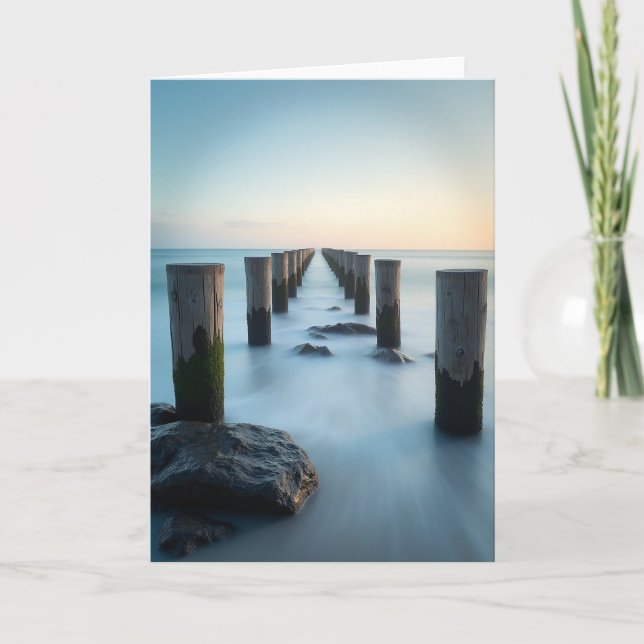 Peaceful Sea Birthday Card (Front)