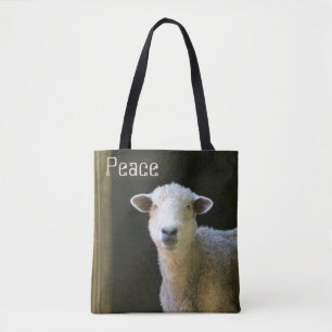 Peaceful Sheep Tote Bag