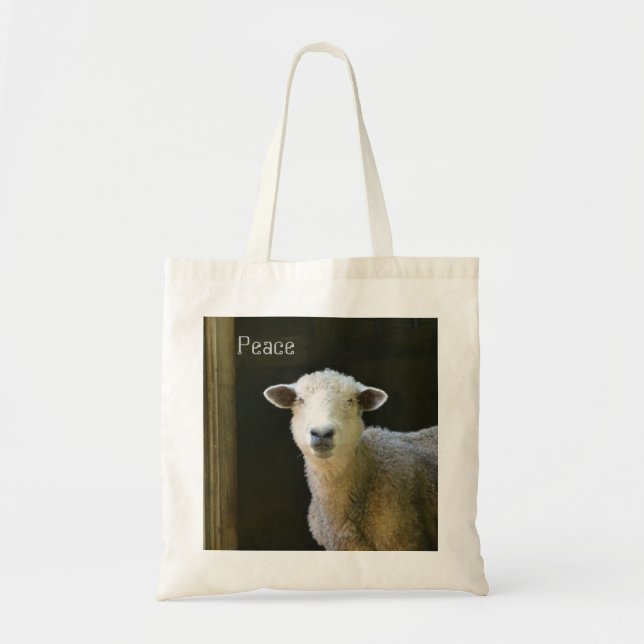 Peaceful Sheep Tote Bag (Front)