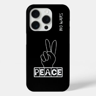 Peaceful sign iPhone 15 pro case